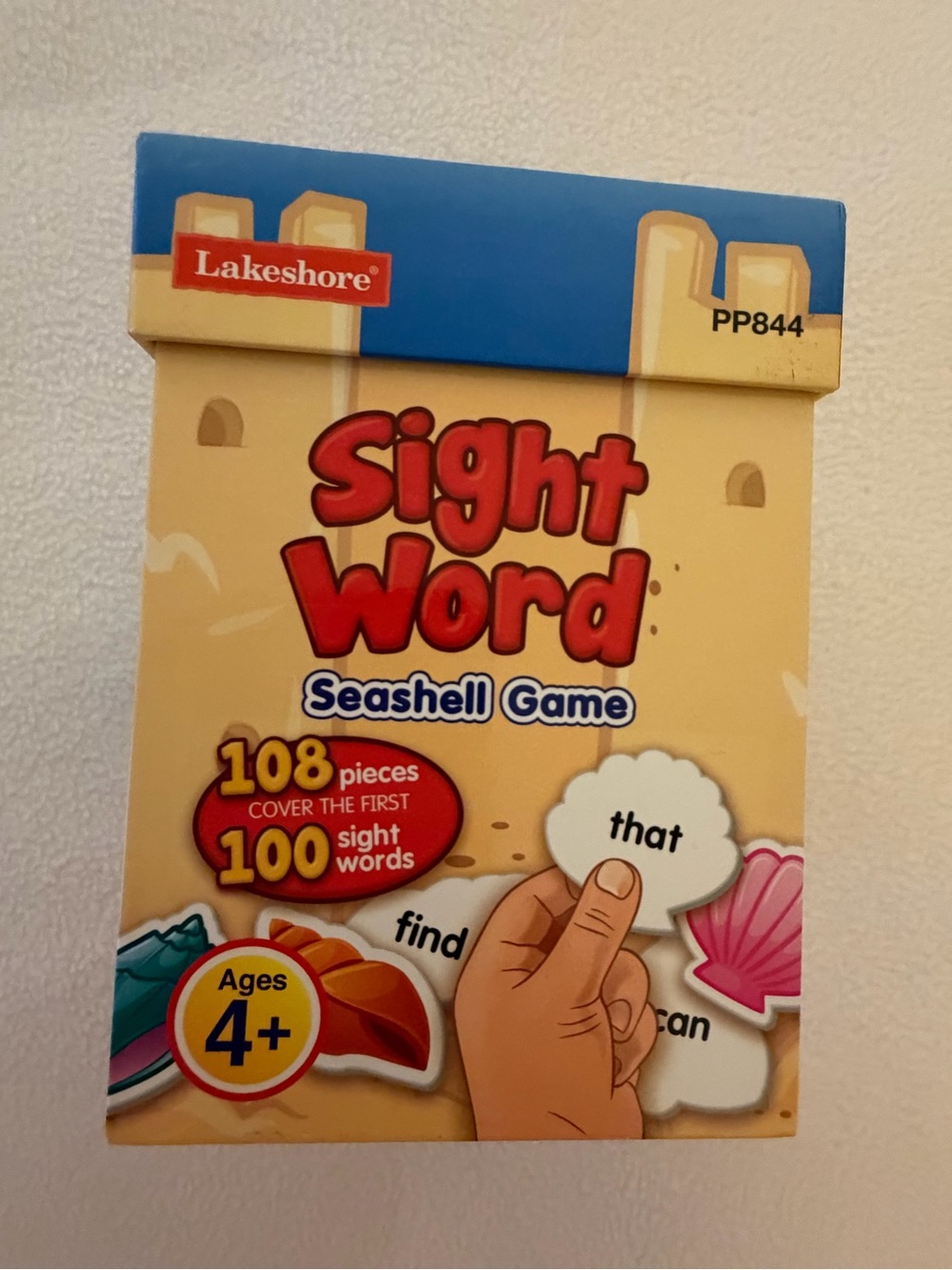 Lakeshore Sight Word Seashell Game